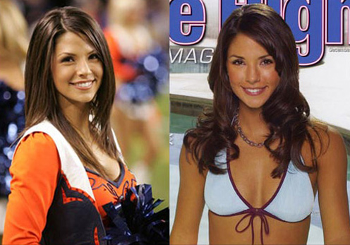 Broncos Cheerleader with Incredible Smiles
